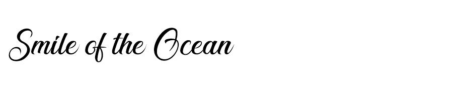 Smile of the Ocean font